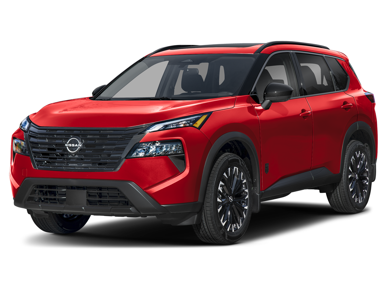 2026 Nissan Rogue Dark Armor in Scarlet Ember Tintcoat — front three-quarter view