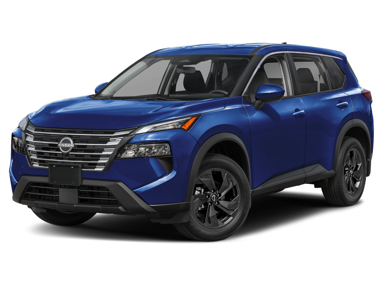 2026 Nissan Rogue SV in Deep Ocean Blue Pearl — front three-quarter view