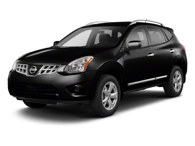 2013 Nissan Rogue SV in Super Black — front three-quarter view
