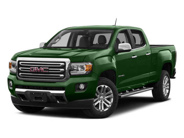 2015 GMC Canyon 4WD SLE in Emerald Green Metallic — front three-quarter view