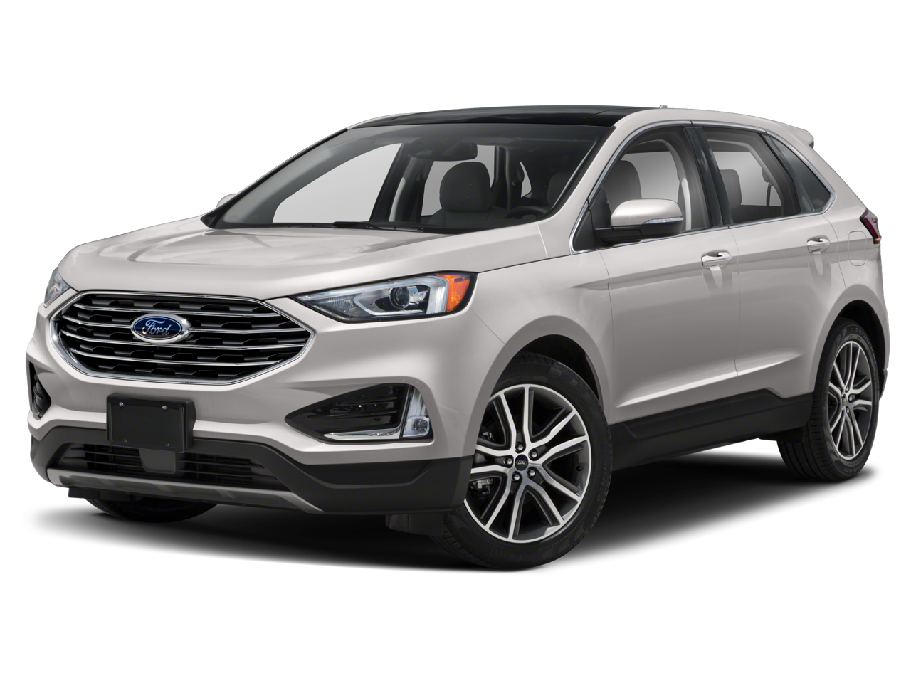 2019 Ford Edge SEL in Brown — front three-quarter view