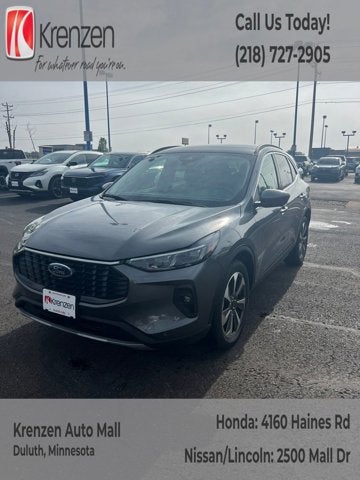 2024 Ford Escape Platinum in Gray Metallic — front three-quarter view