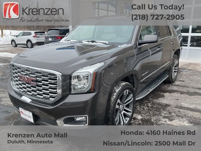 2019 GMC Yukon Denali in Smokey Quartz Metallic — front three-quarter view