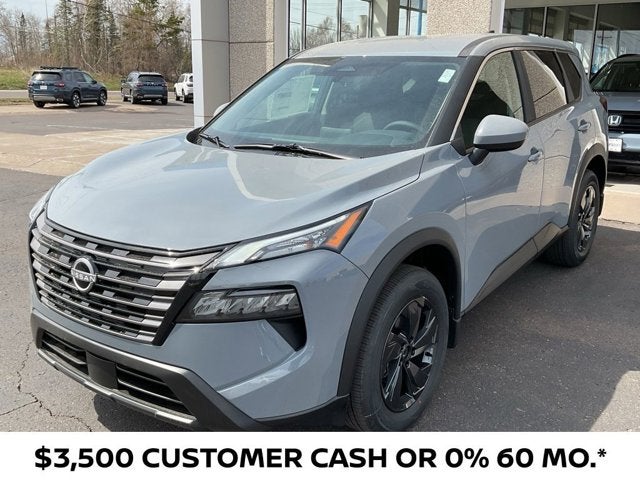 2026 Nissan Rogue SV in Boulder Gray Pearl — front three-quarter view