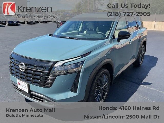 2026 Nissan Pathfinder SL in Baltic Teal — front three-quarter view